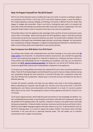 how to prepare yourself for the ielts exam