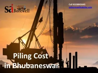 Piling cost in Bhubaneswar