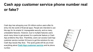 cash app customer service phone number real