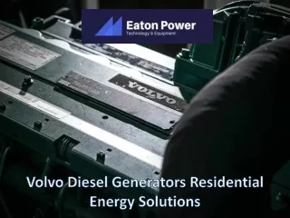 Volvo Diesel Generators - Residential Energy Solutions