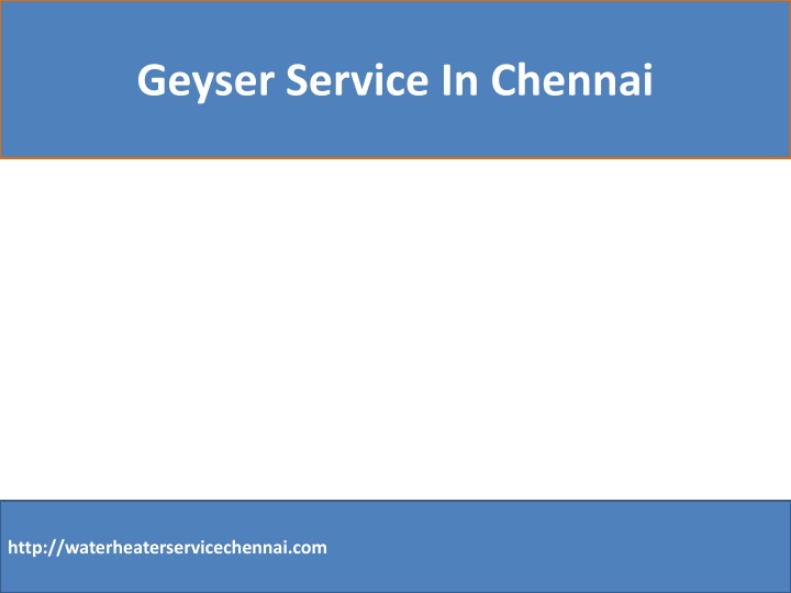 geyser service in chennai