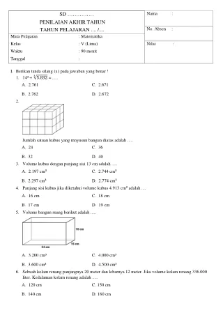 PAT Matematika 5