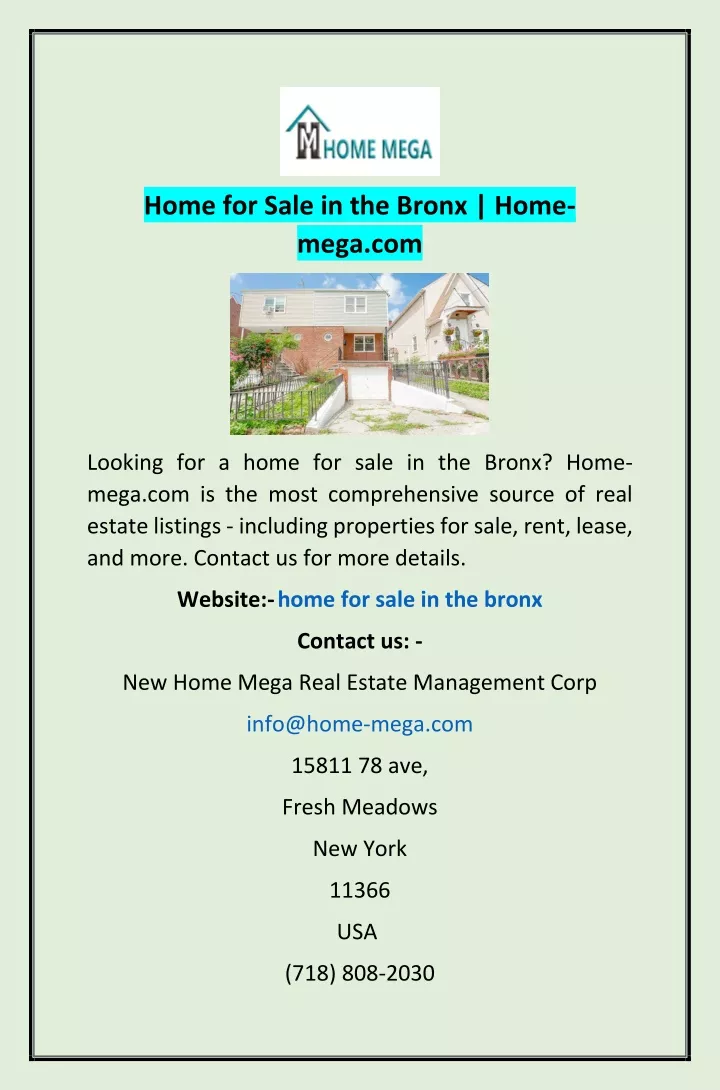 home for sale in the bronx home mega com