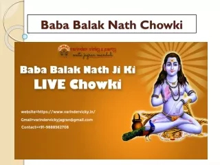 Baba Balak Nath Chowki | Book Now at Organizer Near