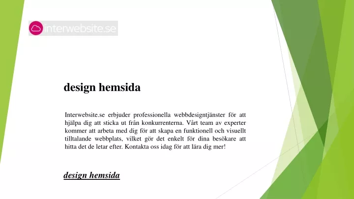 design hemsida