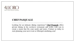 chef pasquale