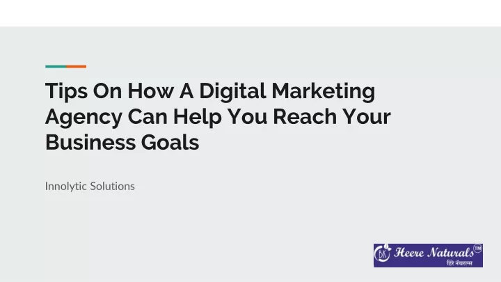 tips on how a digital marketing agency can help you reach your business goals
