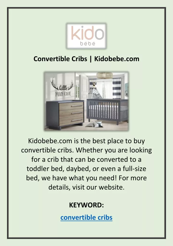 convertible cribs kidobebe com