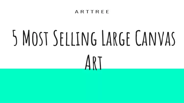 5 most selling large canvas art
