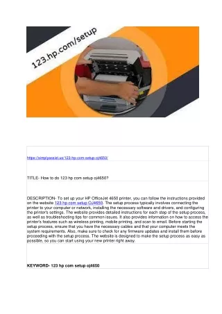 https simplyassist us 123 hp com setup oj4650