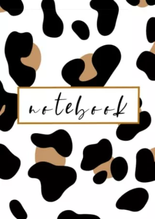 PDF/READ NOTEBOOK:: Leopard Print Notebook
