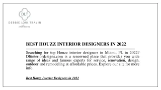 Best Houzz Interior Designers in 2022  Dltinteriordesigns.com