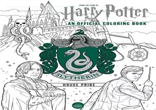 download Harry Potter: Slytherin House Pride: The Official Coloring Book: (Gifts