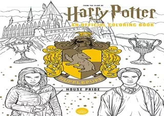[READ PDF] Harry Potter: Hufflepuff House Pride: The Official Coloring Book: (Gi