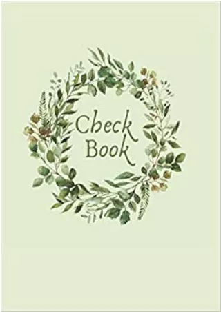 CheckBook Register 8x11 Classy Managerial Check Book Ledger