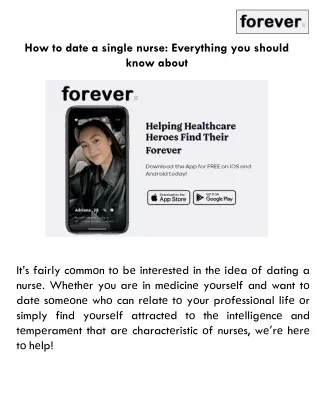 how to date a single nurse everything you should