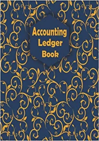 Accounting Ledger Book Simple Accounting Ledger for Bookkeeping and Small Business