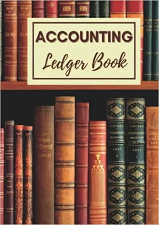 Accounting Ledger Book Income and Expense Tracker Log Book for Small Business Personal