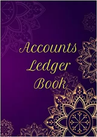 Accounts Ledger Book Business Income and Expense Notebook Journal Logbook Business