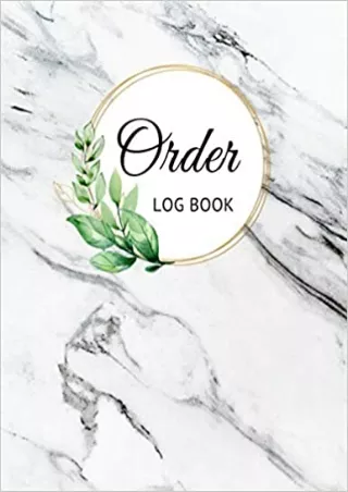 Order Log for Small Business Customer Order Tracking Daily Sales Tracker Log Book