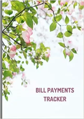 Bill payments tracker Simple Monthly Bill Payment Checklist Tracker Log Book