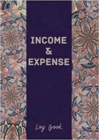 Income And Expense Log Book Accounting  Bookkeeping Ledger Book for Small Business
