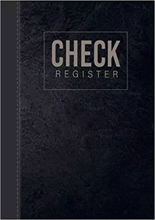 Check Register Account Tracker Check LogBook Register Simple Checkbook and Debit Card