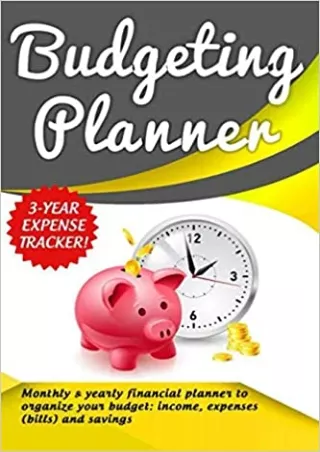 Budgeting Planner Monthly  Yearly Financial Planner to Organize your Budget income