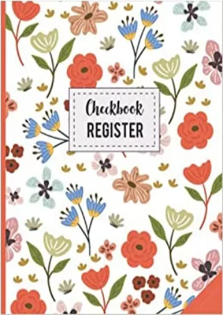 Checkbook Register Check Register for Personal Checkbook Checking Account Register Check
