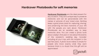 Hardcover Photobooks Dubai | Pictofi Dubai