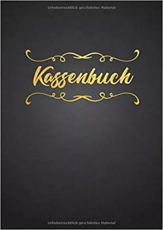 Kassenbuch Einnahmen und Ausgaben einfach eintragen  Geeignet fÃ¼r Vereine