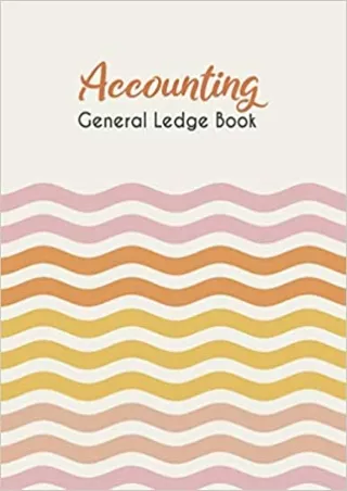 Accounting General Ledge Book Simple Cash Book Accounts Bookkeeping Journal for Small