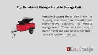 Portable Storage Units UAE | Easy Storage UAE