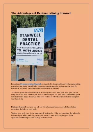 the advantages of denture relining stanwell