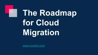Roadmap for Cloud Migration Services