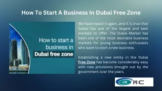 Start A Business in Dubai Free Zone | Alpha Equity Management Consultancy