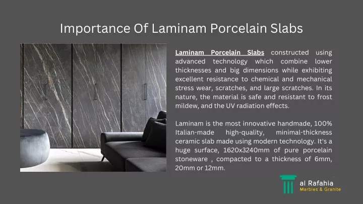 importance of laminam porcelain slabs
