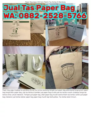 Ö882.2528.5ᜪᏮᏮ (WA) Beli Paper Bag Di Yogyakarta Paper Bag Mockup