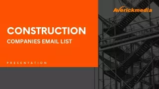 construction companies email list
