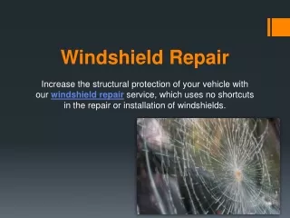 Windshield Repair