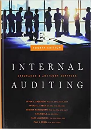 Internal Auditing Assurance  Advisory Services Fourth Edition