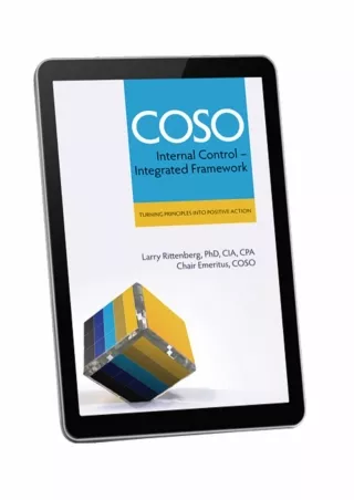 COSO Internal Control  Integrated Framework Turning Principles Into Positive Action
