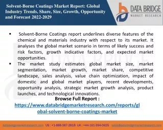 solvent borne coatings market report global