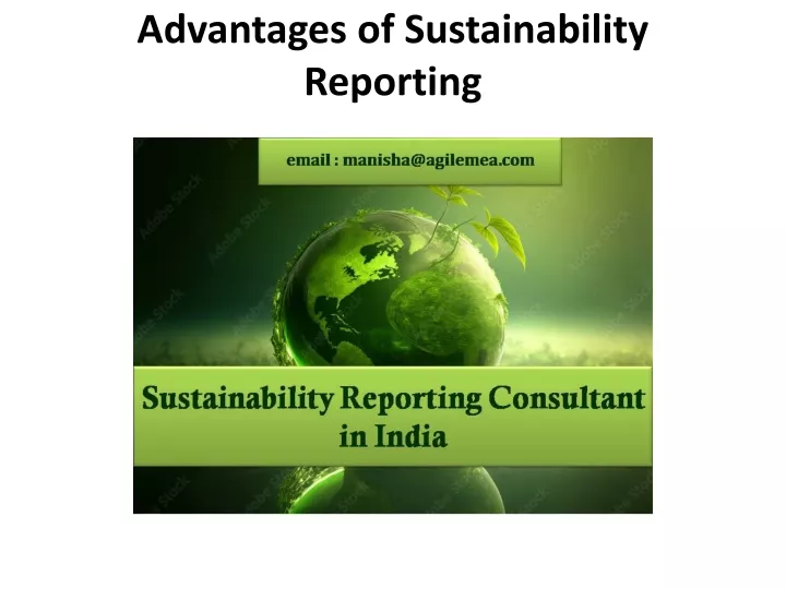 advantages of sustainability reporting