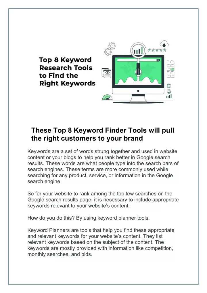 these top 8 keyword finder tools will pull