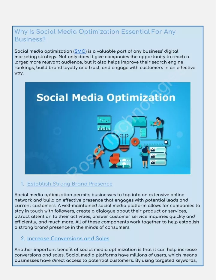 why is social media optimization essential