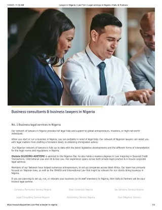 Lawyer in Nigeria