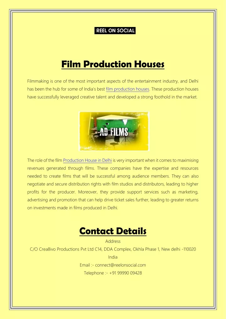 film production houses
