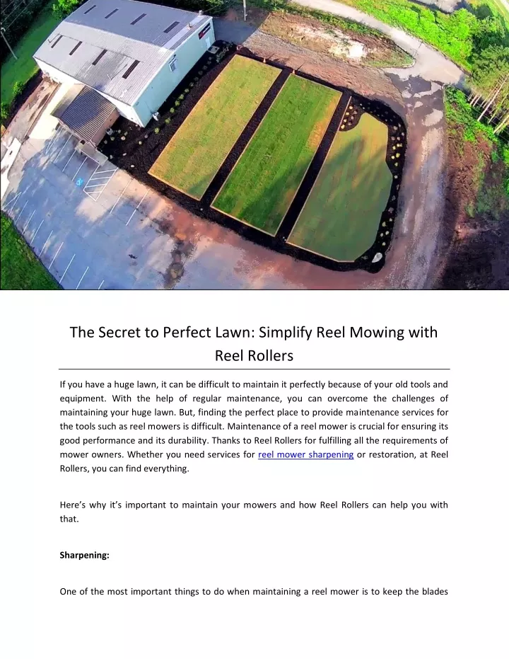 the secret to perfect lawn simplify reel mowing