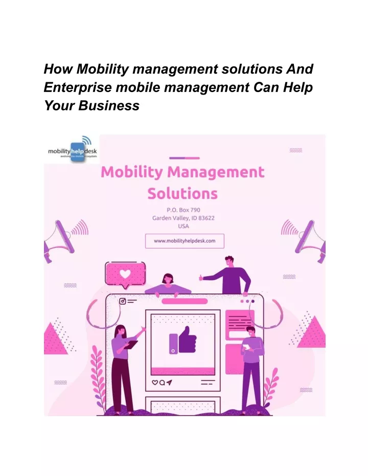 how mobility management solutions and enterprise